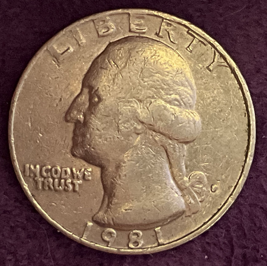 Quarter Washington 1981 P 3  coin collectible - Main Image 3