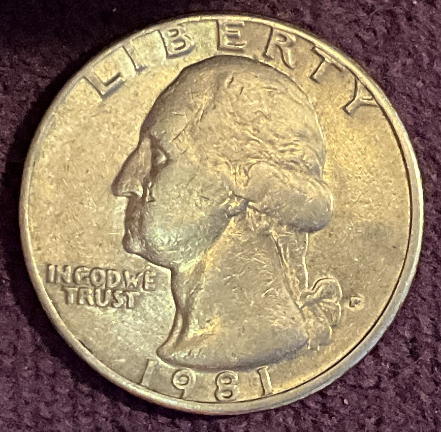 Quarter Washington 1981 P 4  coin collectible - Main Image 3
