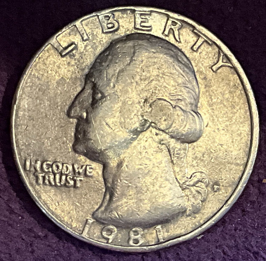 Quarter Washington 1981 P 8  coin collectible - Main Image 3