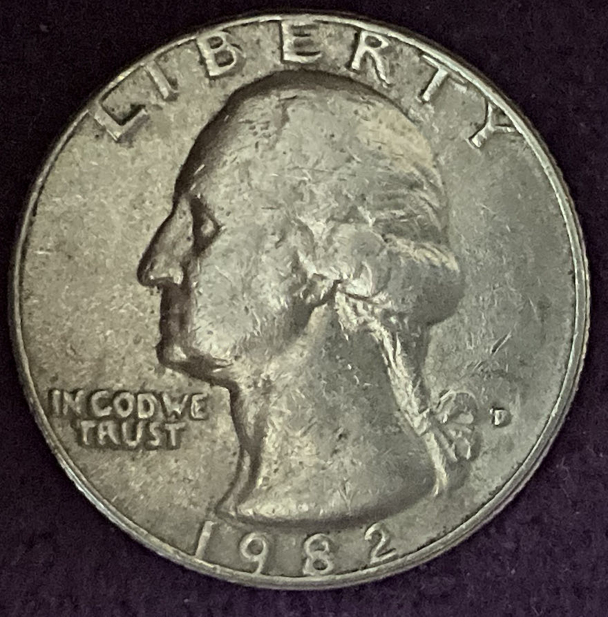 Quarter Washington 1982 D 4  coin collectible - Main Image 3