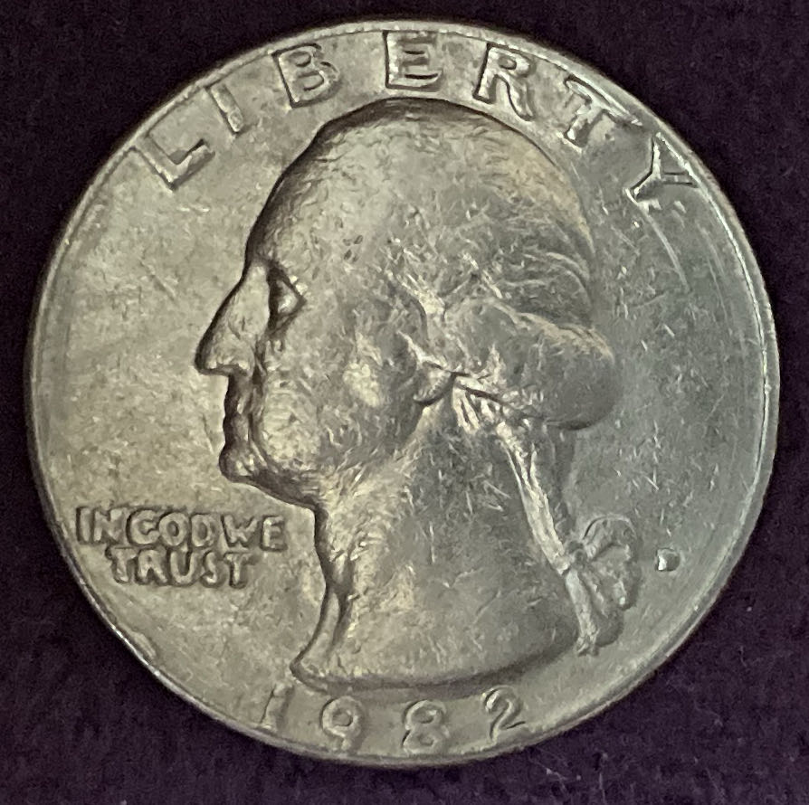 Quarter Washington 1982 D 5  coin collectible - Main Image 3