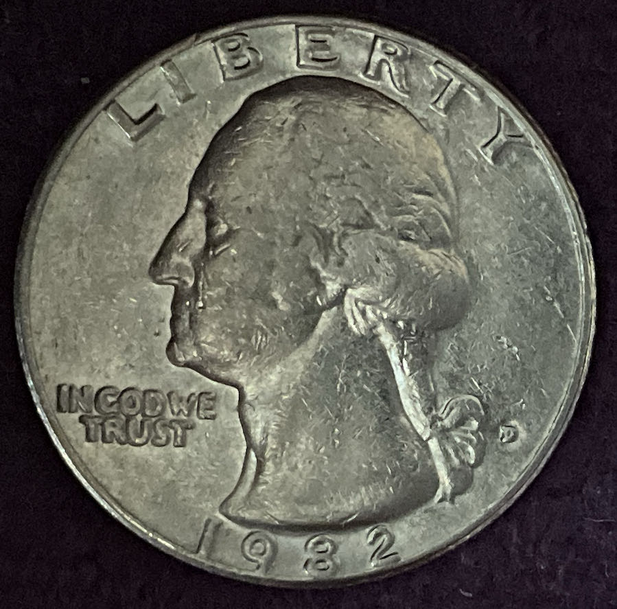 Quarter Washington 1982 D 6  coin collectible - Main Image 3