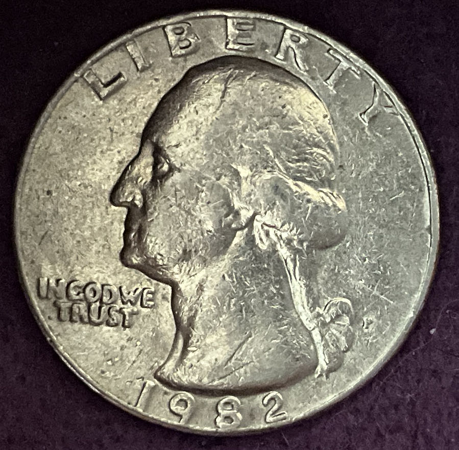 Quarter Washington 1982 P 7  coin collectible - Main Image 3