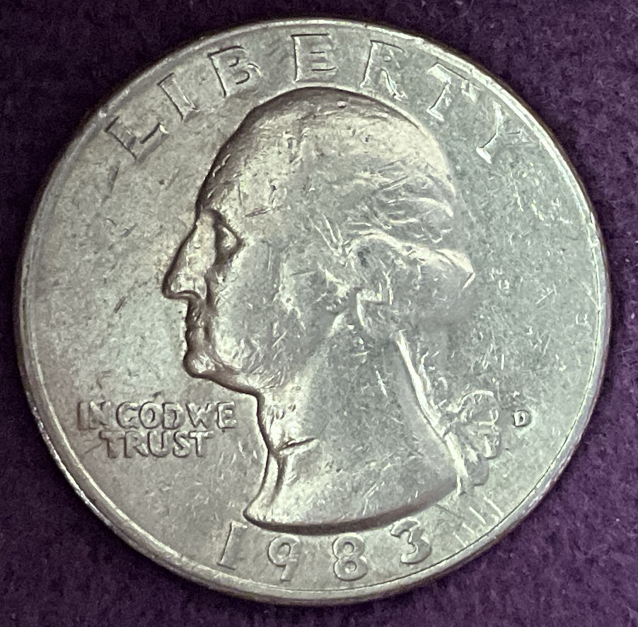 Quarter Washington 1983 D 1  coin collectible - Main Image 3