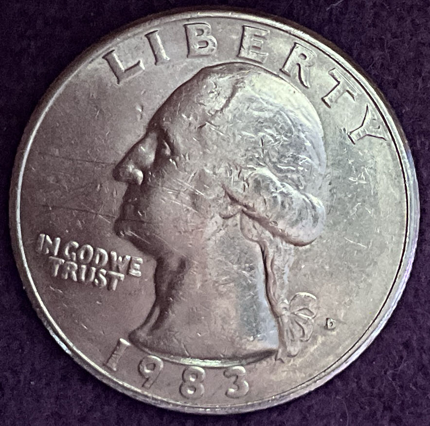 Quarter Washington 1983 D 2  coin collectible - Main Image 3