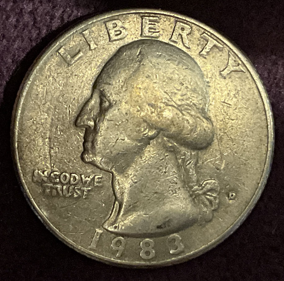Quarter Washington 1983 D 4  coin collectible - Main Image 3