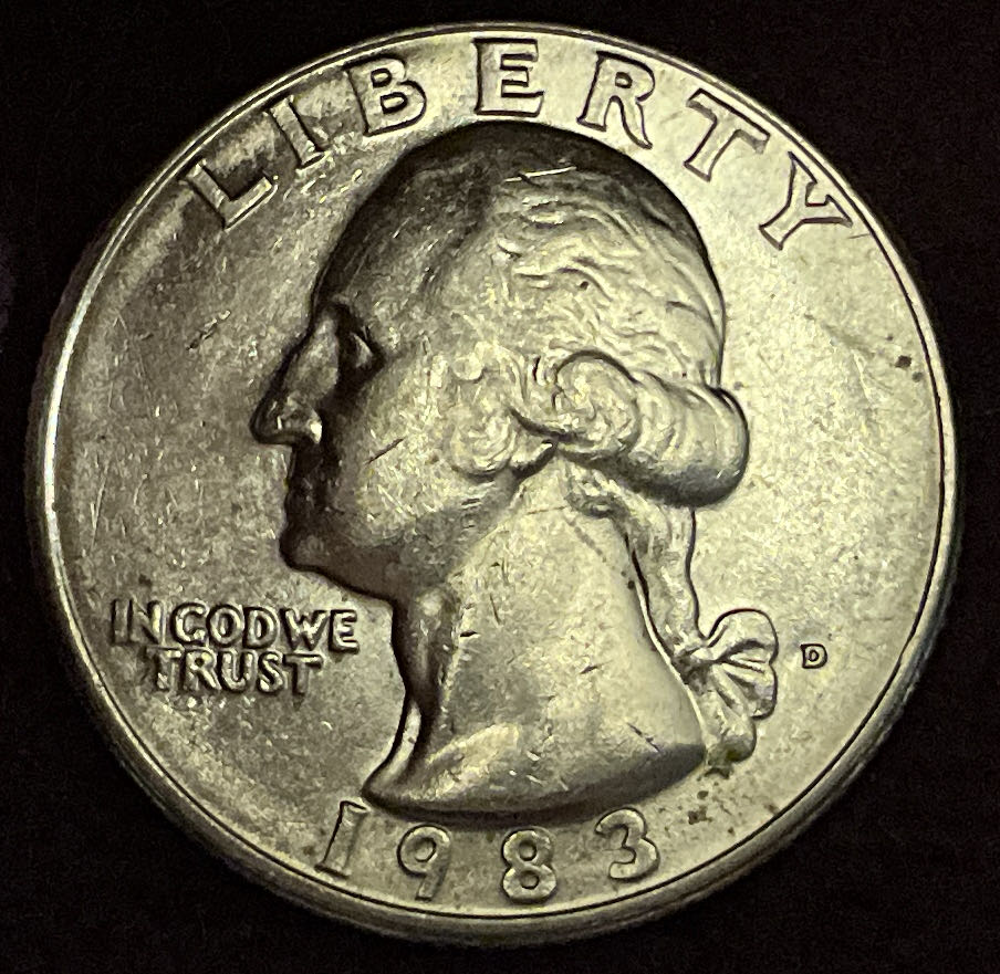 Quarter Washington 1983 D 5  coin collectible - Main Image 3