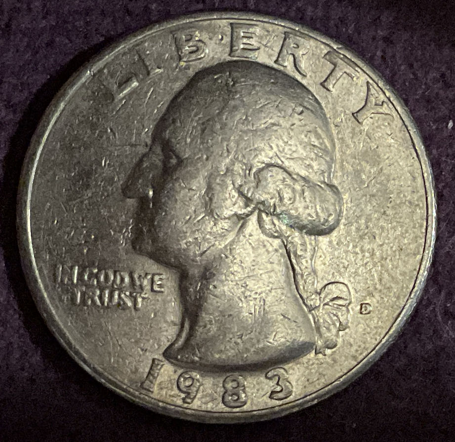 Quarter Washington 1983 D 8  coin collectible - Main Image 3
