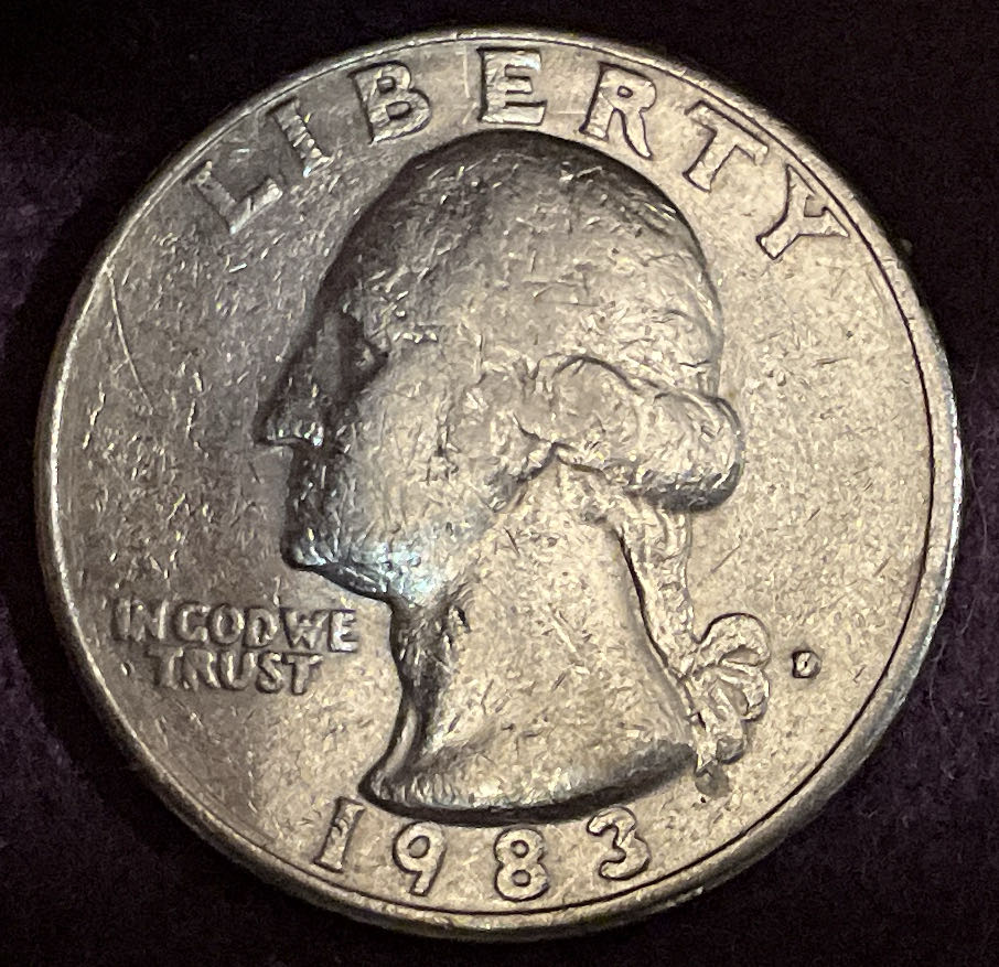 Quarter Washington 1983 D 9  coin collectible - Main Image 3