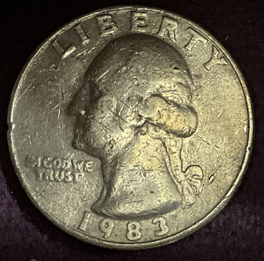 Quarter Washington 1983 P 1  coin collectible - Main Image 3