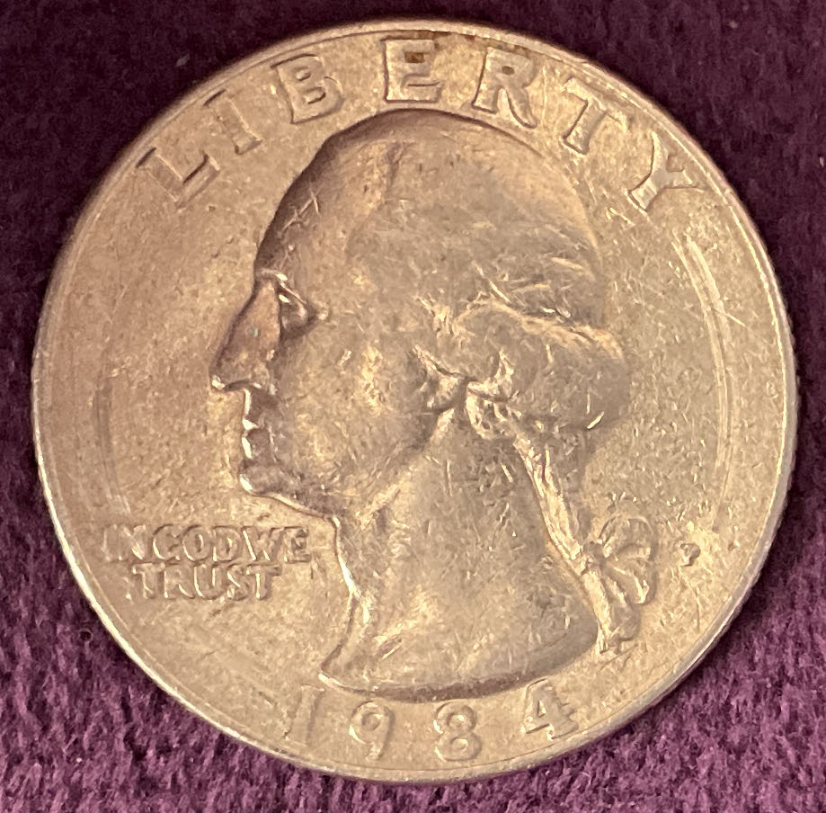 Quarter Washington 1984 P 1  coin collectible - Main Image 3