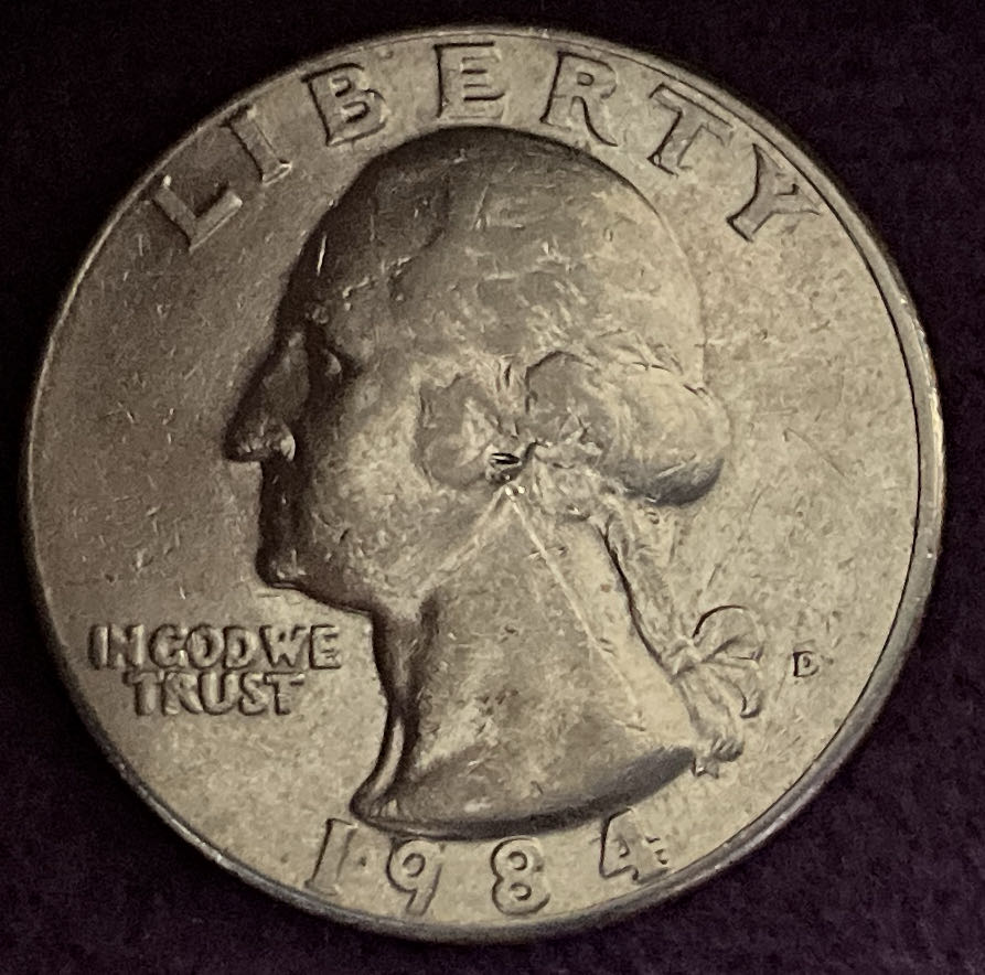 Quarter Washington 1984 D 3  coin collectible - Main Image 3