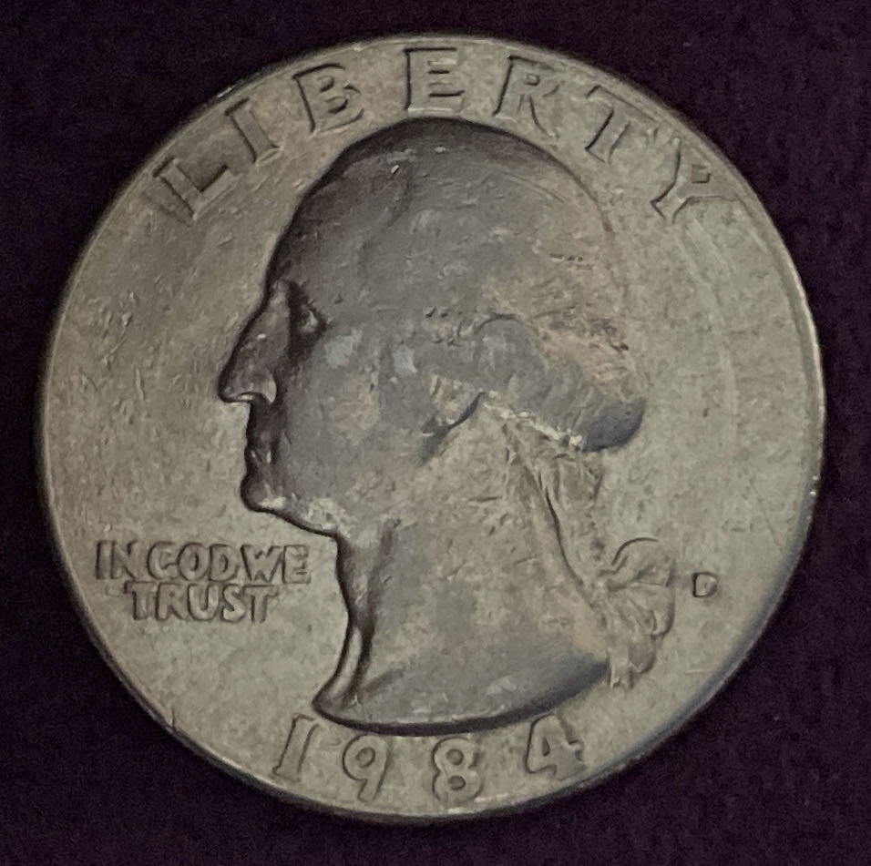 Quarter Washington 1984 D 4  coin collectible - Main Image 3