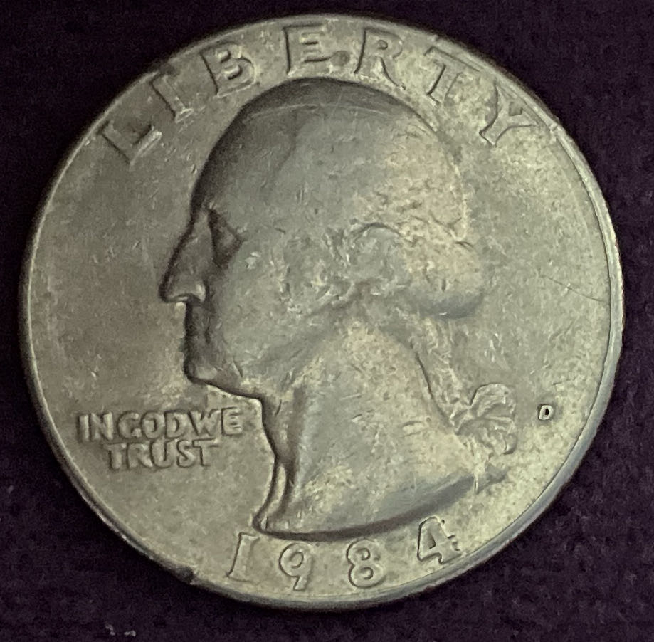 Quarter Washington 1984 D 5  coin collectible - Main Image 3