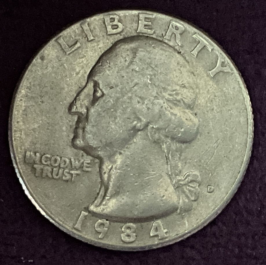 Quarter Washington 1984 D 6  coin collectible - Main Image 3