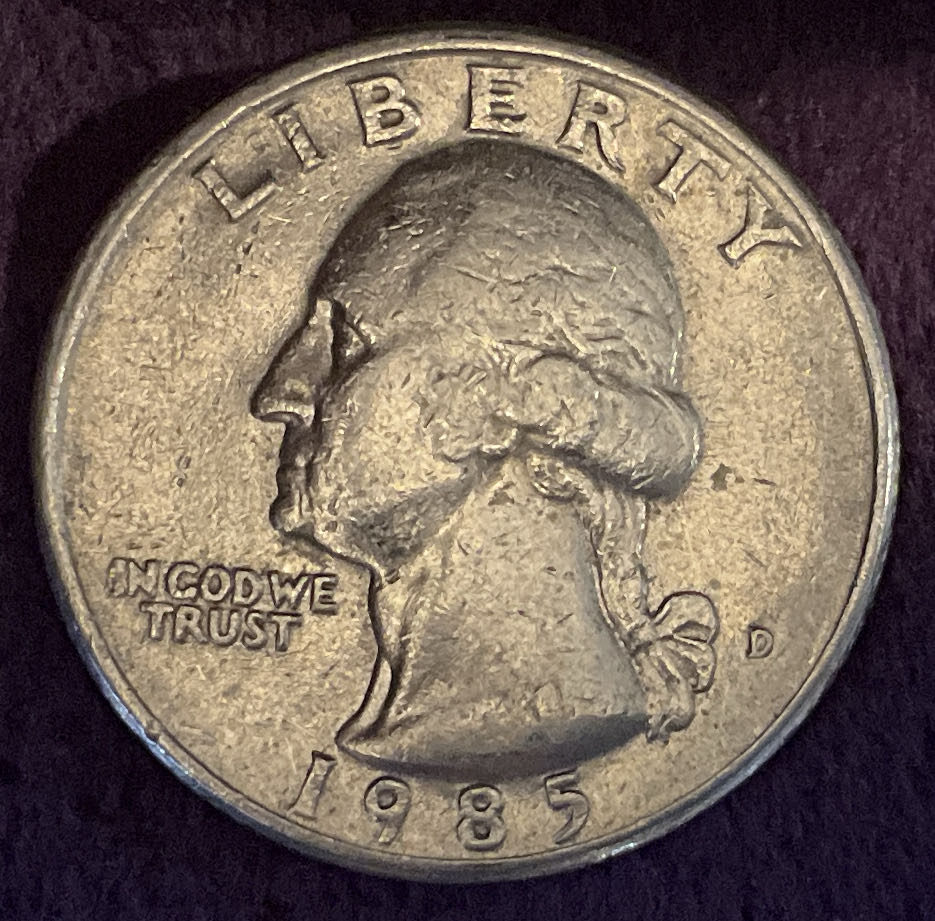 Quarter Washington 1985 D 6  coin collectible - Main Image 3
