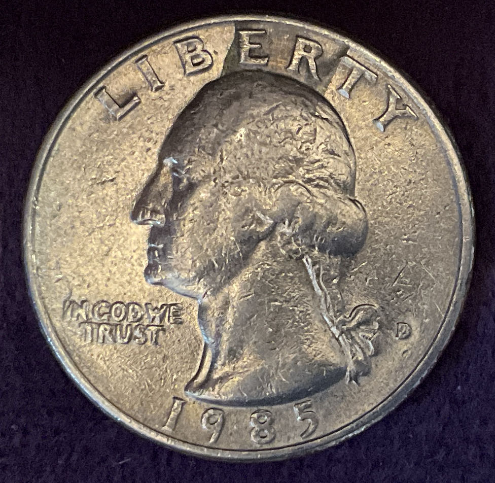 Quarter Washington 1985 D 5  coin collectible - Main Image 3