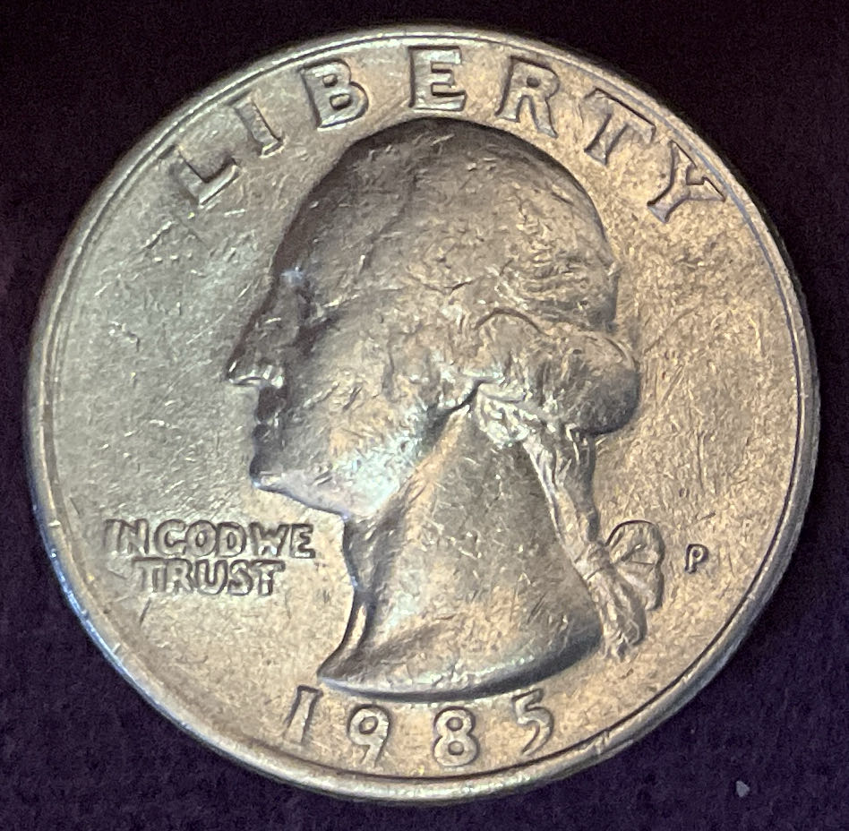 Quarter Washington 1985 P 1  coin collectible - Main Image 3