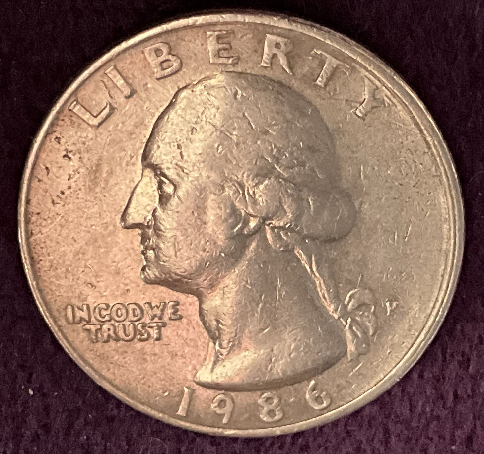 Quarter Washington 1986 P 1  coin collectible - Main Image 3