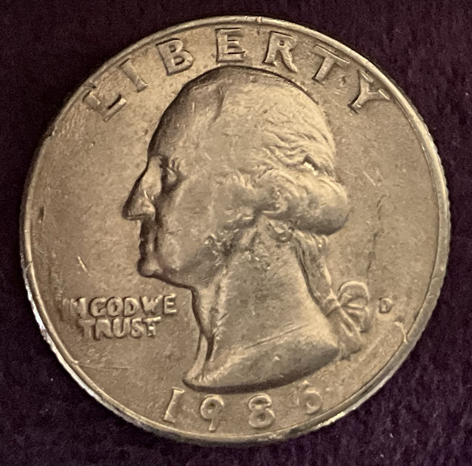 Quarter Washington 1986 D 1  coin collectible - Main Image 3
