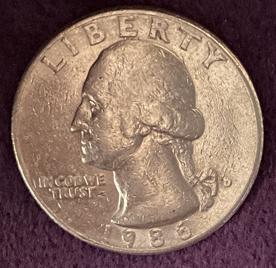 Quarter Washington 1986 D 3  coin collectible - Main Image 3