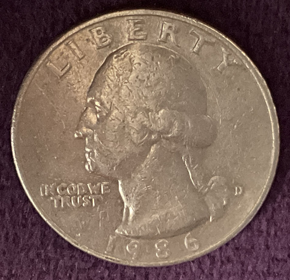 Quarter Washington 1986 D 4  coin collectible - Main Image 3
