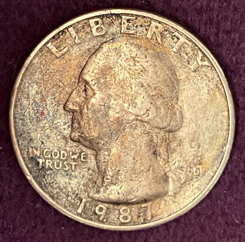 Quarter Washington 1987 D 3  coin collectible - Main Image 3