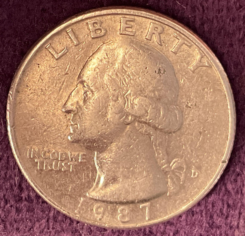 Quarter Washington 1987 D 4  coin collectible - Main Image 3