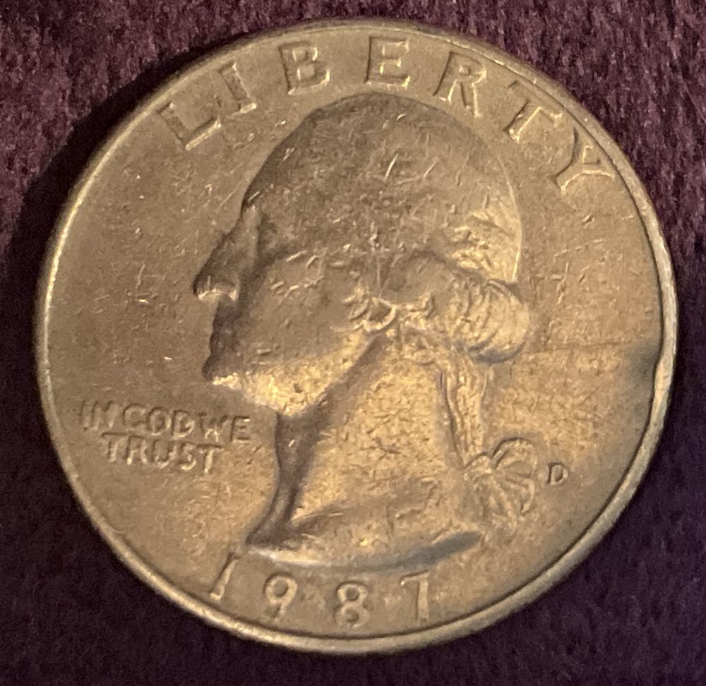 Quarter Washington 1987 D 6  coin collectible - Main Image 3