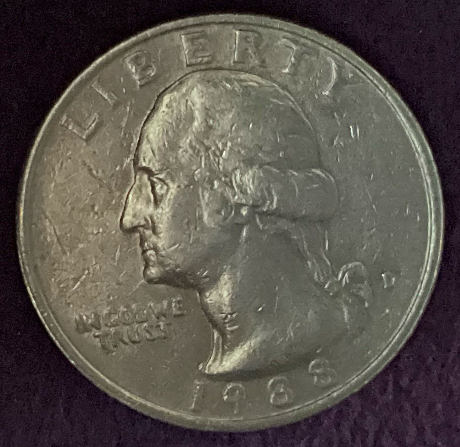 Quarter Washington 1988 D 3  coin collectible - Main Image 3
