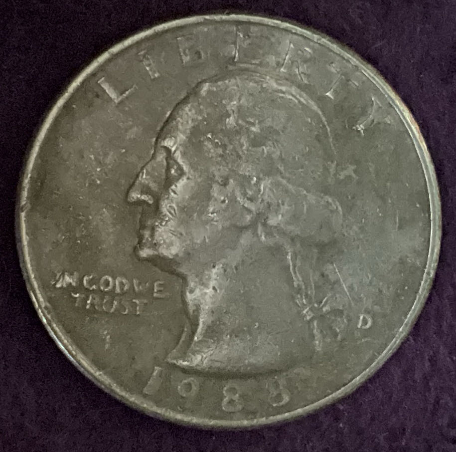 Quarter Washington 1988 D 4  coin collectible - Main Image 3