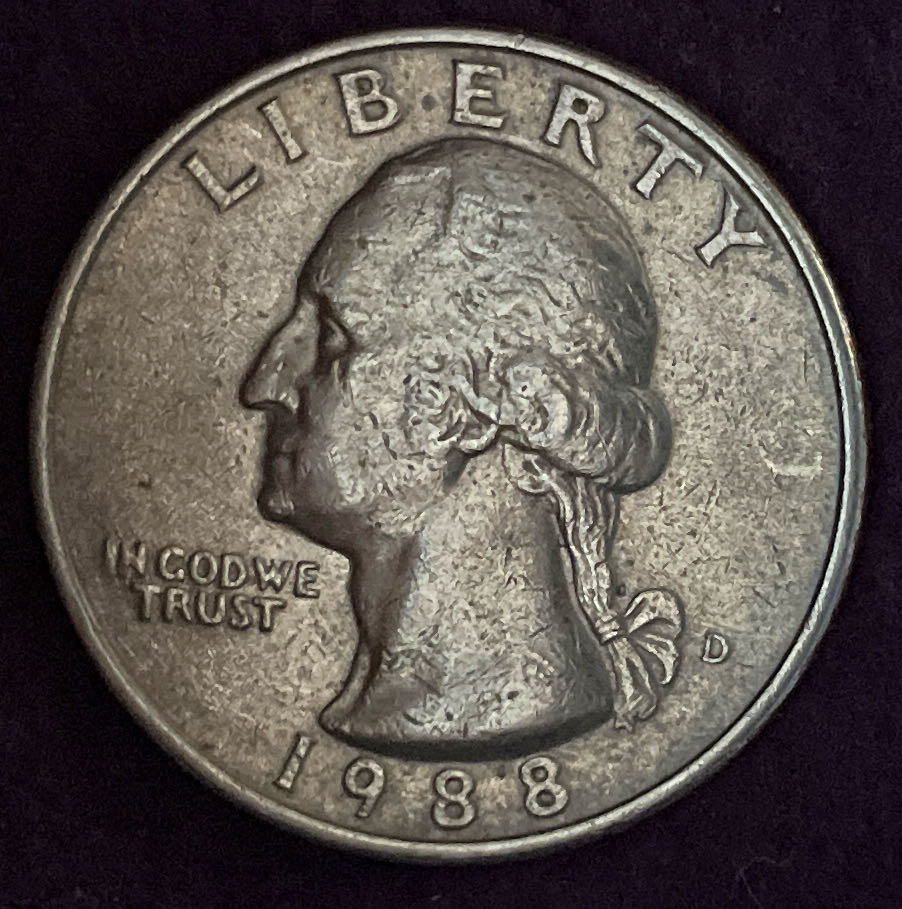 Quarter Washington 1988 D 5  coin collectible - Main Image 3
