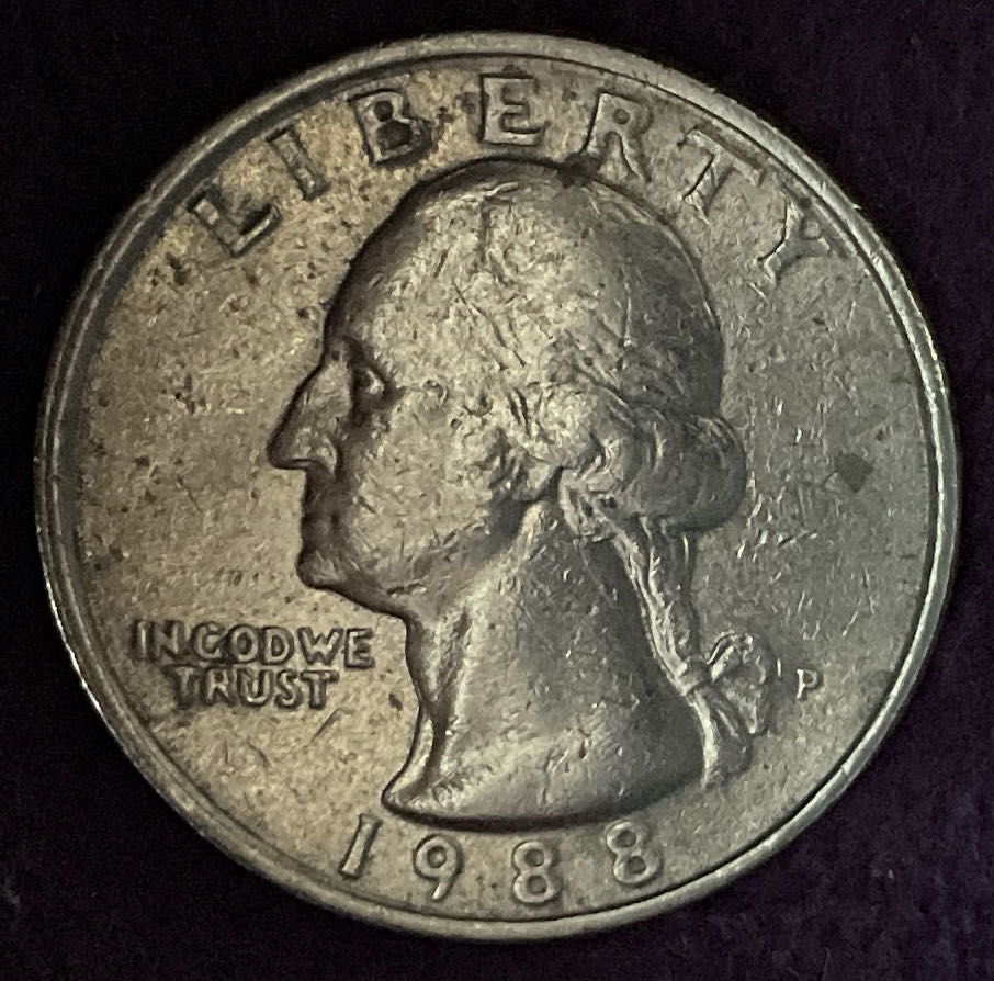 Quarter Washington 1988 P 1  coin collectible - Main Image 3