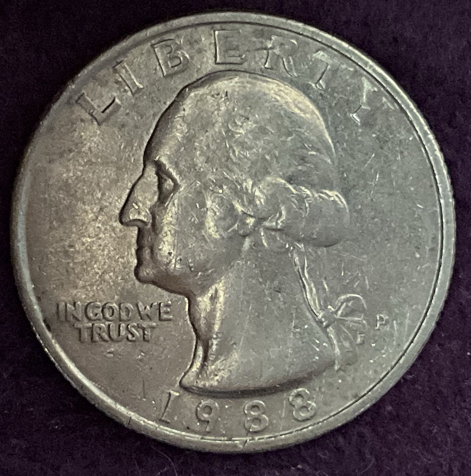 Quarter Washington 1988 P 3  coin collectible - Main Image 3