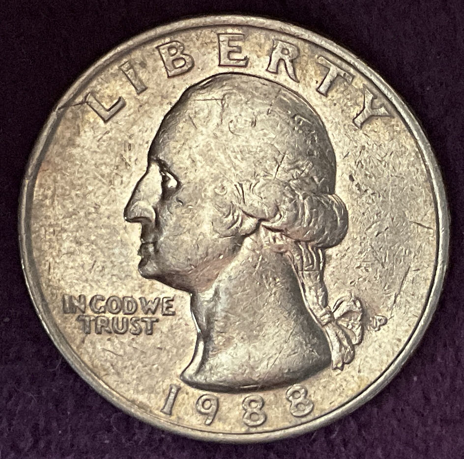 Quarter Washington 1988 P 4  coin collectible - Main Image 3