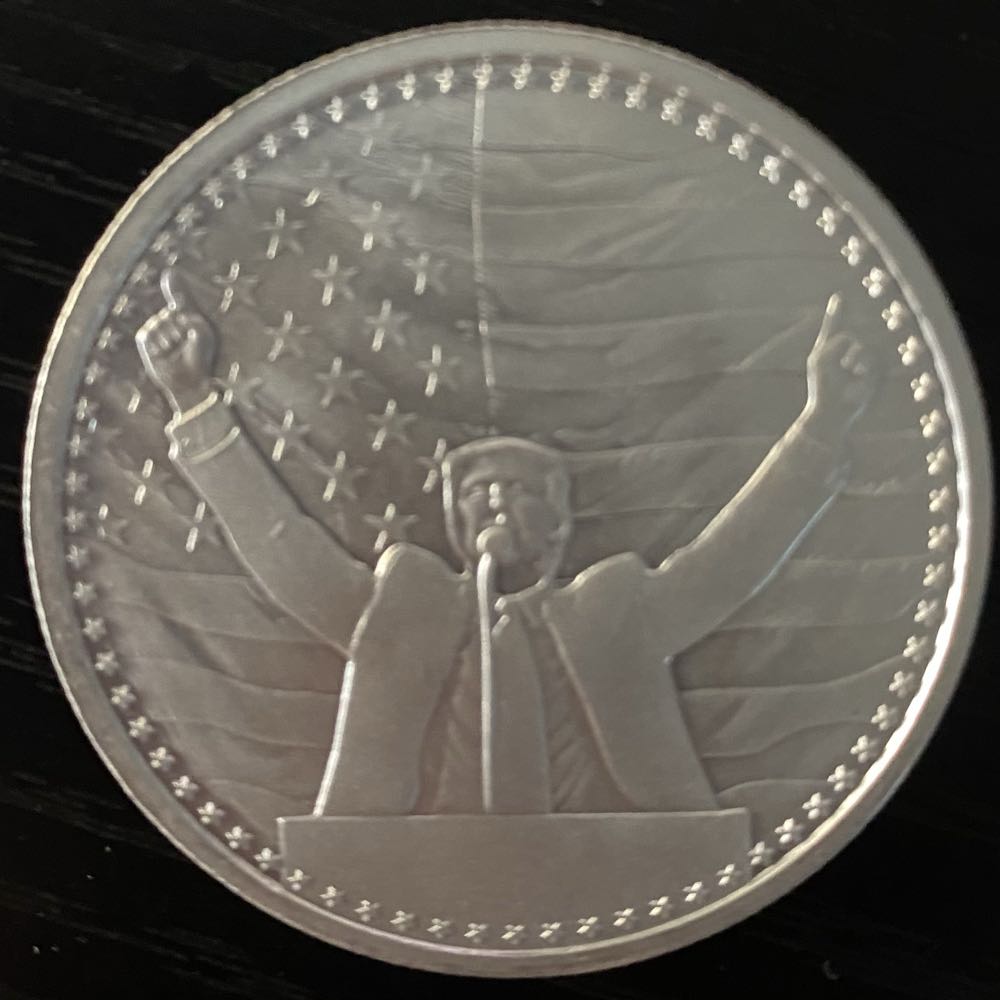 Trump 47th President Silver Round 1 Oz  coin collectible - Main Image 2