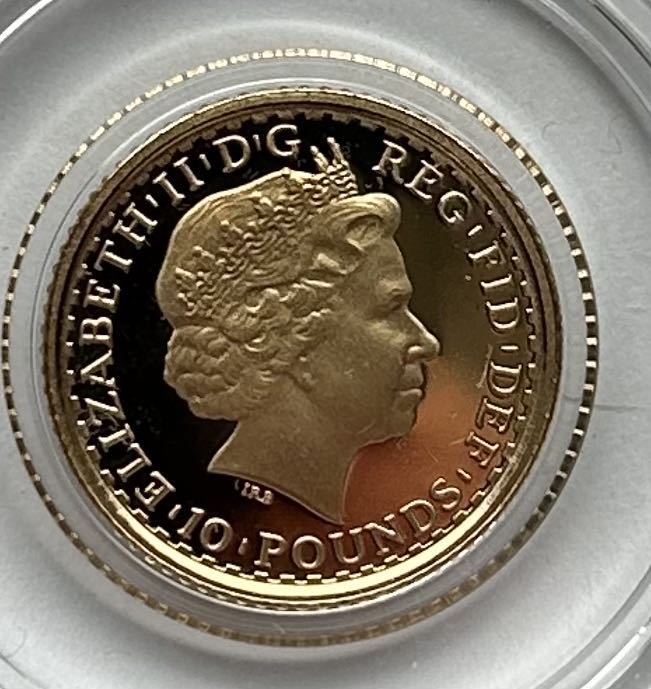 2012 Britannia - Proof 1/10th Gold  coin collectible - Main Image 2