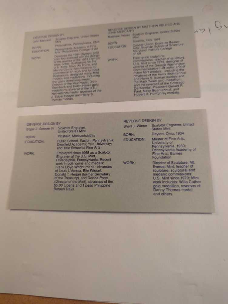 1986 Liberty Silver Dollar Set  coin collectible - Main Image 4