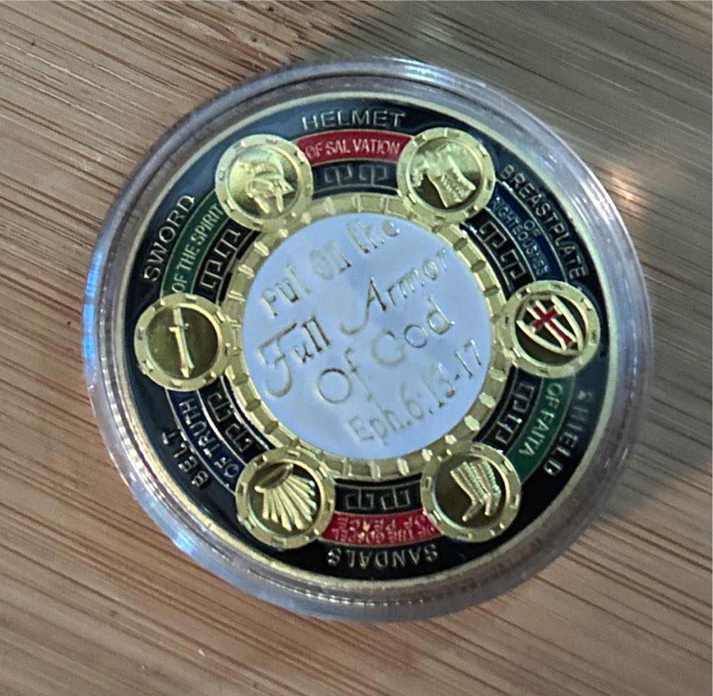 Pray Always Gold  coin collectible [Barcode 75702317324] - Main Image 2