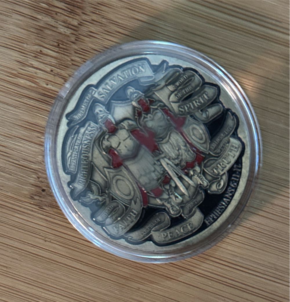 Put On The Whole Armor Of God  coin collectible [Barcode 41762628488] - Main Image 2