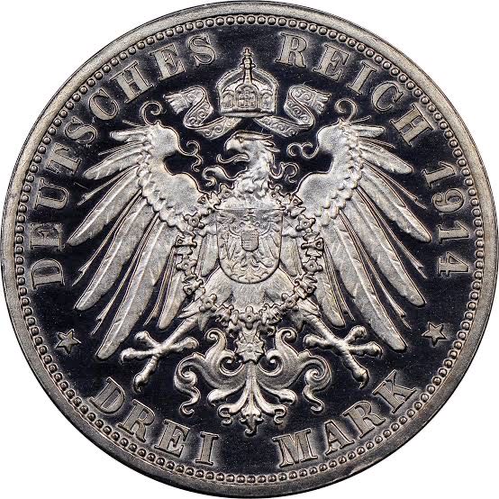 3Mk | 1914 Wilhelm II  coin collectible - Main Image 2