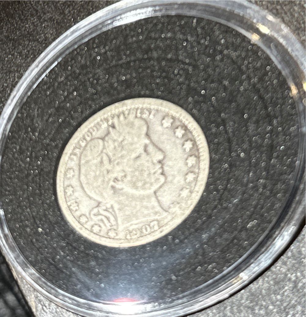 Barber Dime 1907  coin collectible - Main Image 1