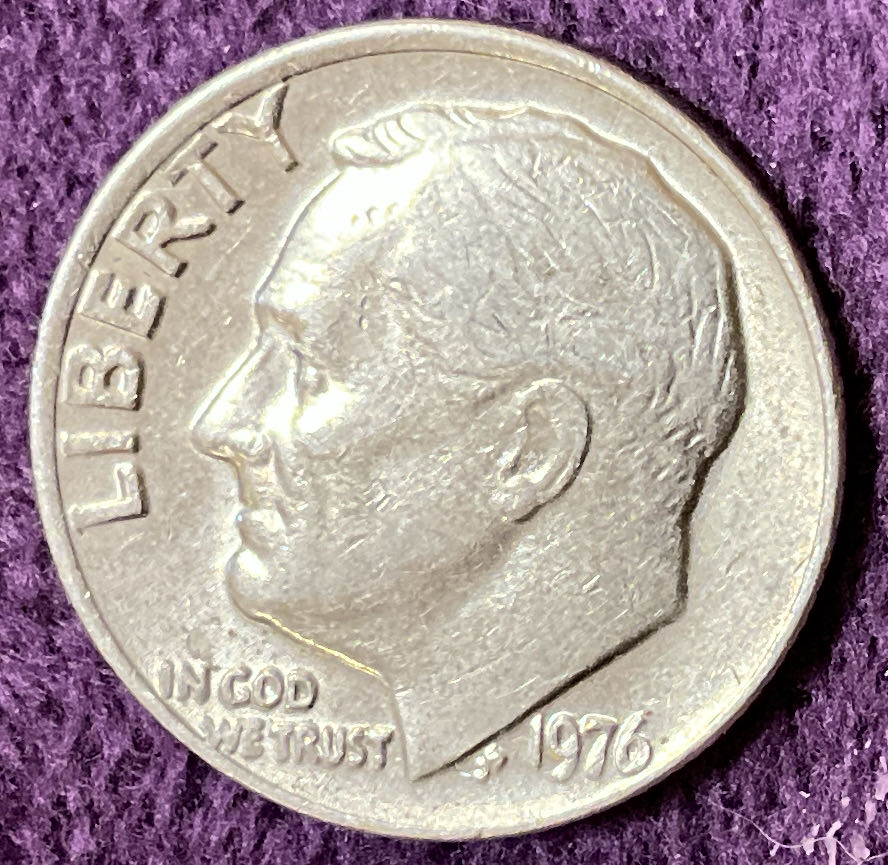 Dime 1976 Roosevelt  coin collectible - Main Image 3