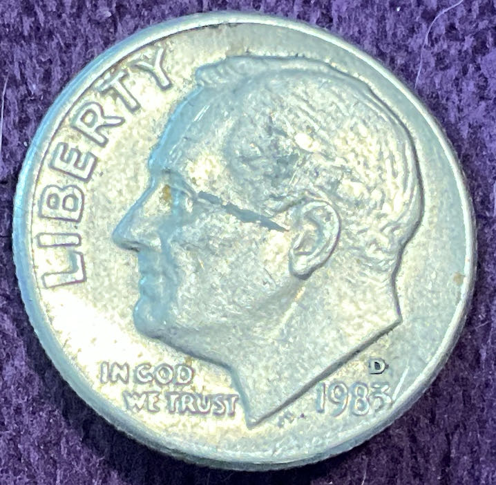 Dime 1983 D Roosevelt  coin collectible - Main Image 3
