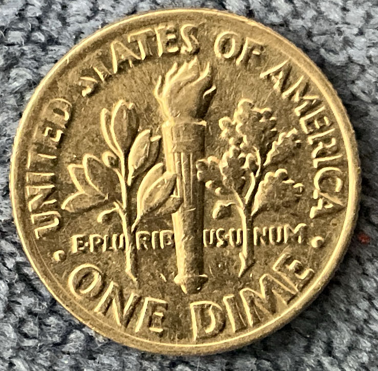 Dime 1990 P Roosevelt  coin collectible - Main Image 2