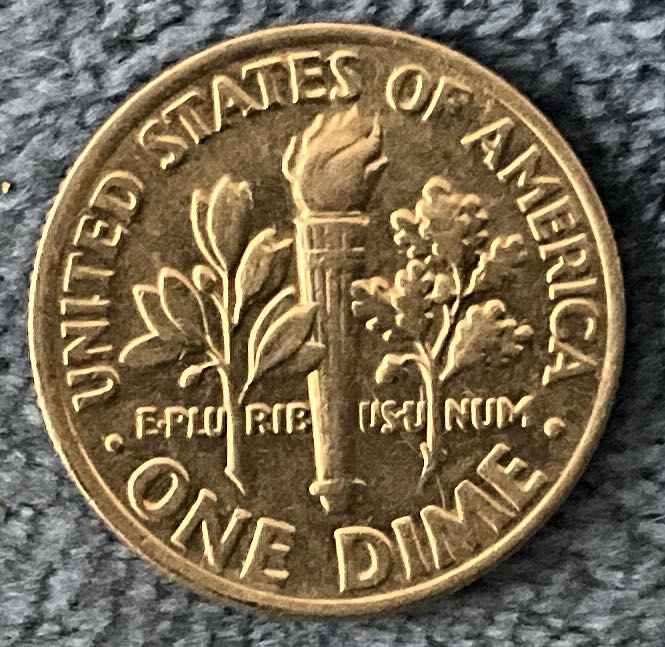 Dime 1990 P Roosevelt  coin collectible - Main Image 2