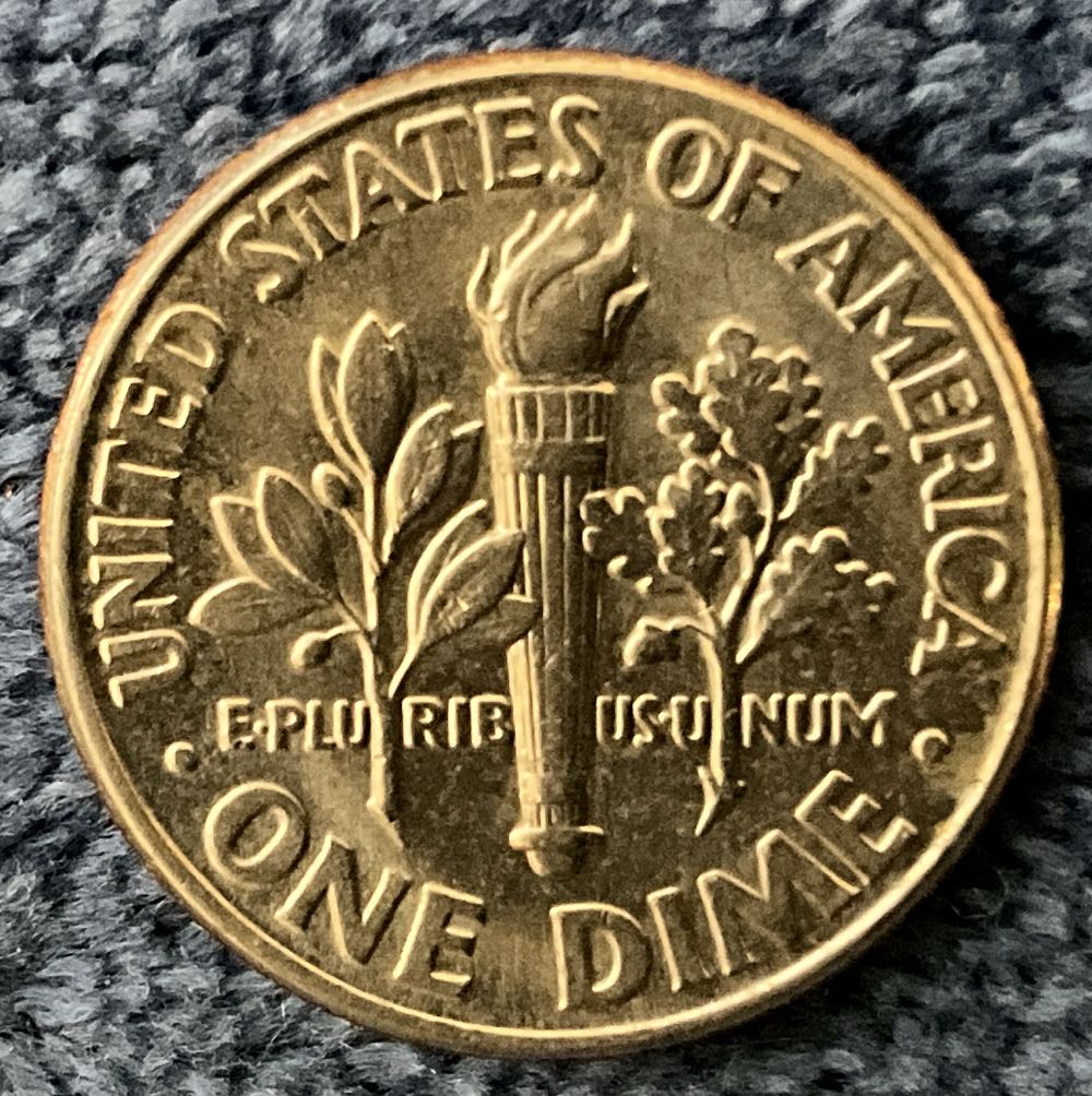 Dime 1993 Roosevelt D  coin collectible - Main Image 2