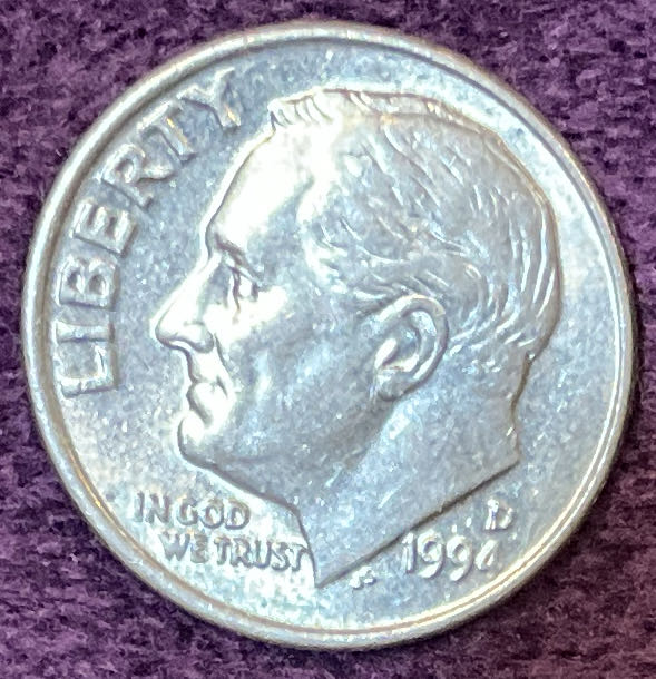 Dime 1994 D Roosevelt 3  coin collectible - Main Image 3