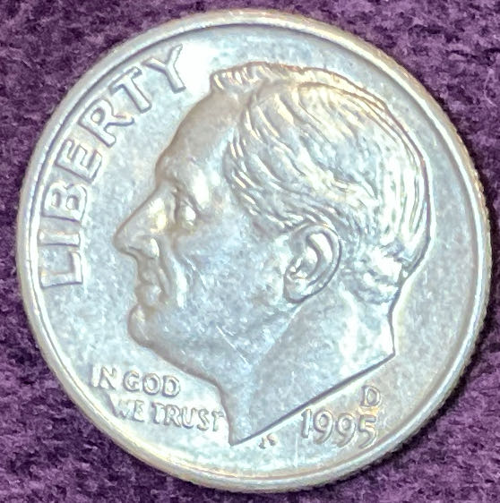 Dime 1995 D Roosevelt 2  coin collectible - Main Image 3