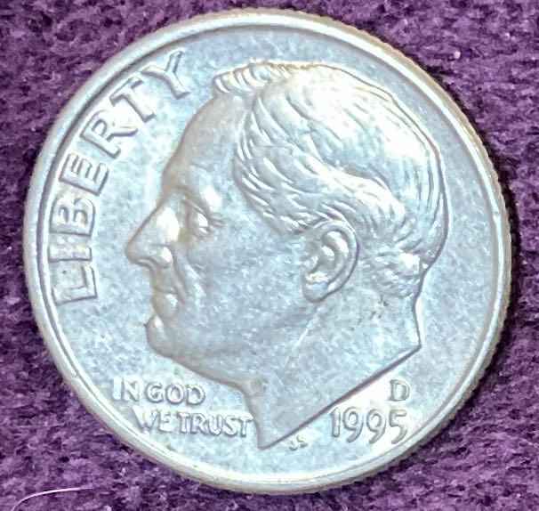 Dime 1995 D Roosevelt 3  coin collectible - Main Image 3